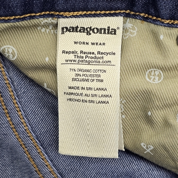 Patagonia Iron Clad Blue Denim Slim Fit Jeans Size 32 x 34 - Picture 6 of 12